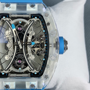 Orologio di Lusso con Tourbillon Trasparente in Cristallo, Orologio Meccanico da Uomo con Movimento Automatico a Barile, <span class=keywords><strong>Orologi</strong></span> Cinesi Scheletrati Sportivi - Product Image 4