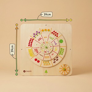 Juguete Educativo de Pared Montessori STEM de Madera, Ahorra Espacio, con Frutas y Verduras, para el Aprendizaje de Números y Cognición Infantil - Product Image 2