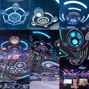Lámpara Colgante en Forma de Platillo Volador con Construcción de Hierro y PMMA, LED para Centros de Juegos, Museos de Ciencia, Hoteles de E-sports, Cibercafés - Product Image 4