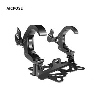 AICPOSE Pince de fixation pour éclairage LED de scène extérieure, crochet double pliable pour éclairages de scène de boîte de nuit - Product Image 1