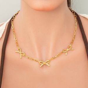 Nuevo Collar de Acero Inoxidable con Baño de Oro de 18K para Mujer, con Colgante de Corazón Tridimensional y Cielo Estrellado, a la Moda - Product Image 4