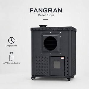 Caminetto a Pellet Smart WiFi Fangran 500F con Touchscreen, Fiamma Reale, Acciaio Resistente, Autoportante, OEM ODM per Interni Domestici - Product Image 1