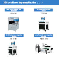 Machine de gravure laser pour médaillons en métal avec motif animal 3D à l'intérieur, gravure sous-surface, photo, image, gravure laser pour verre, cristal