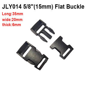 도매 플라스틱 버클 재고 있음 20MM 블랙 버튼 3/4인치 수하물 스트랩/백팩 액세서리 색상 및 크기 맞춤 가능 - Product Image 2