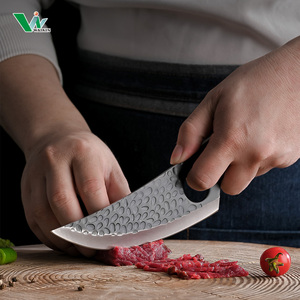 Couteau de chef serbe fait à la main de 6 pouces en acier au carbone forgé manche en palissandre cuisine ambidextre Camping Viking désossage abattage - Product Image 6