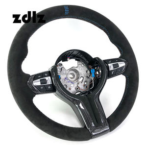 MP V2 Volant en cuir suédé en fibre de carbone pour <span class=keywords><strong>BMW</strong></span> M5 M6 F10 F12 F13 F06 F30 F80 <span class=keywords><strong>M</strong></span> <span class=keywords><strong>Sport</strong></span> (<span class=keywords><strong>bleu</strong></span>) - Product Image 5