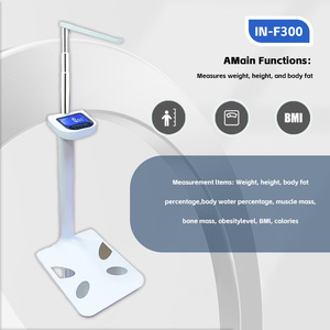 Báscula Médica con Pantalla LCD Grande para Medir <span class=keywords><strong>Peso</strong></span> <span class=keywords><strong>y</strong></span> <span class=keywords><strong>Altura</strong></span>, con Cálculo Inteligente <span class=keywords><strong>de</strong></span> IMC, Capacidad <span class=keywords><strong>de</strong></span> 300 kg, Certificación ROHS, OEM, ABS - Product Image 1