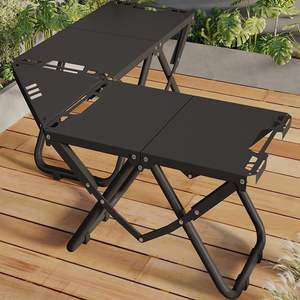 Mesa plegable para exteriores, rectangular, de aluminio, ligera, portátil, para picnics y camping - Product Image 2