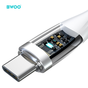 Bwoo thiết kế mớ<span class=keywords><strong>i</strong></span> 100W trong suốt đ<span class=keywords><strong>i</strong></span>ện thoạ<span class=keywords><strong>i</strong></span> di động nhanh chóng phí tipe C Cáp USB PVC chất liệu Loạ<span class=keywords><strong>i</strong></span> C để Loạ<span class=keywords><strong>i</strong></span> C sạc cáp dữ liệu - Product Image 4