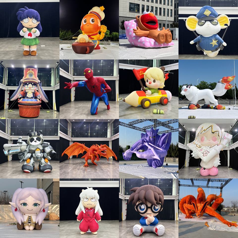 Giant Inflatable Nine Tailed Fox Anime Character Inflatable Custom ...