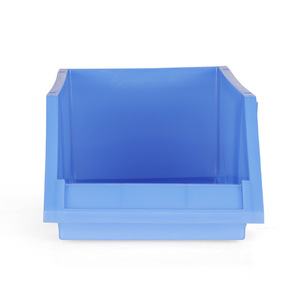 <b>Plastic</b> Parts Box Rectangle Standing Type Injection Molding Office Organizer Eco Friendly Blue Color - Product Image 3