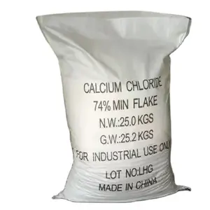 Cloreto de cálcio floco produto comestível químico 77% cloreto de cálcio di-hidratado conservante anidro cloreto de cálcio dessecante