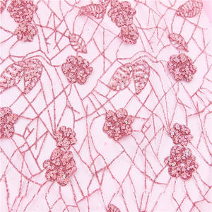 Tissu en tulle scintillant doré <span class=keywords><strong>pour</strong></span> robe de mariée, 100% polyester, certifié OEKO-TEX, extensible et ignifuge - Product Image 1