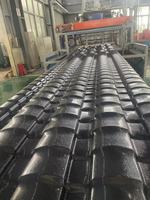 Forme en bambou de tuile de toit antique en plastique de résine de PVC de style chinois traditionnel pour des décorations d'hôtel