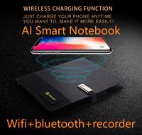 Carnet intelligent éco-responsable pour le bureau avec porte-stylo et rangement pour cartes