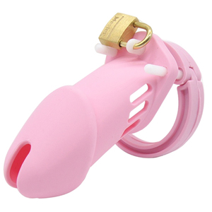 Dispositivo de Castidad Masculino con Candado, Limpiador de Castidad de TPE, Producto Sexual para Adultos, Juguetes Sexuales, Jaula para Pene, Amor Mágico <span class=keywords><strong>CB6000</strong></span> - Product Image 1