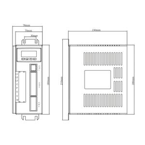 Kits de Controlador de Motor Servo AC Wavetop-auto YF 400W 600W AASD-15A+<span class=keywords><strong>60ST</strong></span>-M01330 / 80ST-M01330 / <span class=keywords><strong>60ST</strong></span>-<span class=keywords><strong>M01930</strong></span> 1.27N.m 220V 2A 3000rpm - Product Image 2