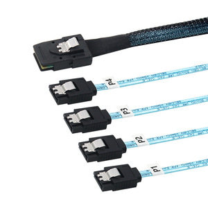 มินิซาส ทู 4 ซาต้า 7 พีสายเคเบิล XY3601002 สายเคเบิลข้อมูลเมนบอร์ดเซิร์ฟเวอร์ทองแดงเคลือบดีบุก - Product Image 4