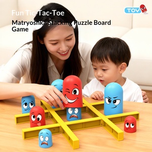Jeu de société en plastique pour enfants et adultes, 3 tailles de pièces emboîtables, modes de jeu Gobble Move, portable, jeu familial pour 2 joueurs - Product Image 3