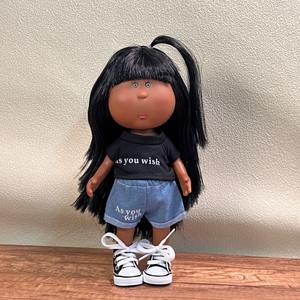 Nueva Muñeca Española Mia de 18 cm, Muñeca de Vinilo, Lindas Figuras, Cabello Rizado Ruso, Muñeca Rubia con Piel Negra, Regalos DIY para Niñas - Product Image 3