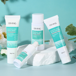 ชุดดูแลผิวจากสิวกรดซาลิไซลิก สำหรับผิวเป็นสิวง่าย ชุดดูแลเส้นผม 4 ชิ้น ประกอบด้วยเอสเซนส์ ครีมทำความสะอาดผิวหน้า และโทนเนอร์ - Product Image 5