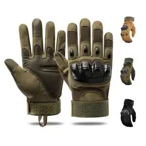 GAF Wholesale Green Full Finger Anti-cut Hunting Outdoor Training Tactical Gloves