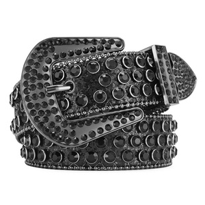 Ceinture large réglable Y2K Punk Rock avec clous en strass, en similicuir clouté, ceinture tendance unisexe pour hommes et femmes - Product Image 6
