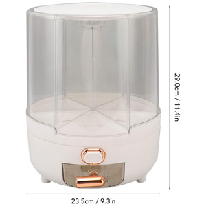 Contenedores de Almacenamiento de Alimentos Secos con Rotación de 360 Grados para Cocina Comercial, Dispensador de Cereales Multigrano con Tapas - Product Image 4