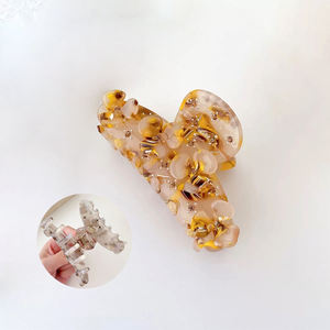 Sewingman YLK192 popolare bellezza diamante strass fiore artiglio clip accessorio per capelli - Product Image 1