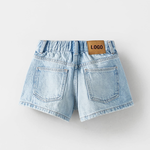 NOUVEAU JT Short en jean décontracté pour filles en coton personnalisé pour enfants, délavé à l'acide et aux enzymes - Product Image 4