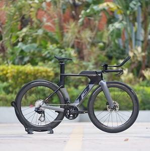 Vélo de course sur route TWITTER TT, vélo de triathlon T3 Wheeltop, vélo électrique sans fil à 24 vitesses, vélo en carbone avec roues en carbone 3K - Product Image 2