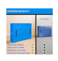 Sacs à matelas pour déménagement et stockage (Queen) – Fournitures de déménagement robustes avec 8 poignées solides
