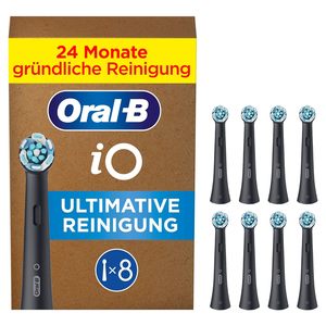 Cabezales de repuesto Oral B iO Ultimate Clean, color negro, paquete de 8 - Product Image 1