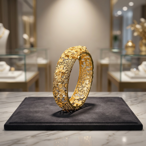 Wholesale Fashion Jewelry 14K 18K 24K Gold Plated <b>Weddings</b> Kada Bangles Traditional Gold Kada Bangles Gold Forming Bangle Kada - Product Image 5