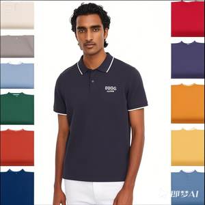 Chemises polo pour hommes en coton et fibre de <span class=keywords><strong>bambou</strong></span> respirantes et absorbant l'humidité, design imprimé, fabrication directe, personnalisables - Product Image 3