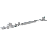 Ligne de production automatique de friandises humides pour animaux de compagnie, machine de fabrication d'aliments pour animaux, extrudeuse de bâtonnets de viande pour chiens, ligne de production d'aliments humides pour chats, certifiée CE