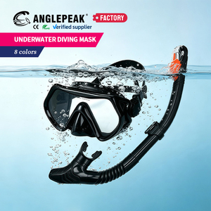 <span class=keywords><strong>Masque</strong></span> de <span class=keywords><strong>plongée</strong></span> étanche pour adulte avec lentille en verre trempé, cadre en silicone LSR, lunettes de natation et ensemble de <span class=keywords><strong>plongée</strong></span> avec tuba - Product Image 1