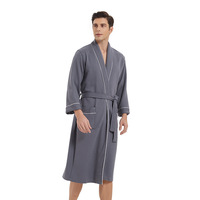 Peignoir d'hôtel cinq étoiles Atour Style, printemps-automne, pour hommes et femmes, en coton modal absorbant et à séchage rapide, personnalisable pour chambre d'hôtes.