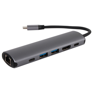 Hub USB C <span class=keywords><strong>de</strong></span> 6 Puertos, Base <span class=keywords><strong>de</strong></span> Conexión para Laptop con <span class=keywords><strong>Adaptador</strong></span> HDTV 4K, RJ45 <span class=keywords><strong>de</strong></span> 1000 Mbps, Divisor USB 3.1 <span class=keywords><strong>de</strong></span> 10 Gbps Tipo <span class=keywords><strong>A</strong></span> - Product Image 5
