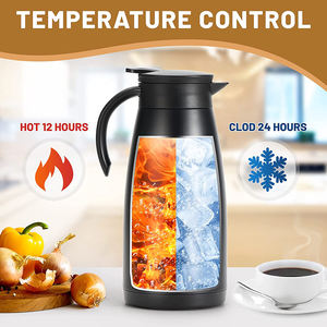 Cafetera de alta calidad Jarra de jarra térmica de acero inoxidable Jarra de vacío aislada de doble pared - Product Image 3