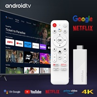 Boîtier TV Android 4K OTT avec assistant vocal, clé TV intelligente Android 14.0, mise à jour OTA, Fire Stick sans IP-TV