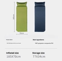 Matelas Gonflable Automatique Pliable Léger 3cm pour Camping Extérieur Anti-Humidité Tapis de Tente Épaissi Ergonomique