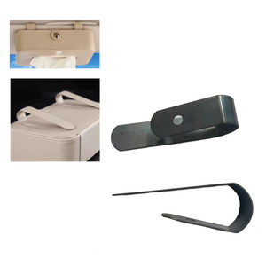 <b>Car</b> Leather Tissue Box <b>Hook</b> Metal Clip 15x70mm Easy Install Dashboard Air Vent Mount Vehicle <b>Hook</b> - Product Image 4