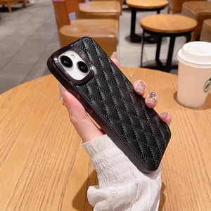 Funda de Teléfono Móvil de Cuero Electrochapado de Alta Calidad con Diseño de Diamantes para iPhone 16 Pro Max, 14 Pro Max, 13 Pro, 12, 11, 15 Max - Product Image 6