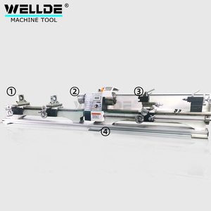 Wm210v <span class=keywords><strong>Micro</strong></span> không chổi than động cơ vừa làm nhiệm vụ ngang bida Cue sửa chữa băng ghế dự bị Máy tiện đa chức năng máy tiện để bàn - Product Image 1