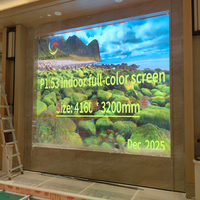 Pantalla LED de Video a Todo Color P1.53 para Interiores, Pantalla Digital LED Fija de Alta Definición para Estudio de Televisión
