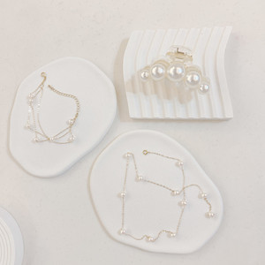 Vassoio per Conservazione Embrioni SYL con Motivo Ondulato, Accessori per Foto, Sfondo per Fotografia di Piccoli Oggetti, Ornamenti Decorativi in Resina - Product Image 2