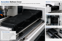 Fabricant professionnel de protections de soufflets, protection de soufflet flexible robuste pour machines-outils CNC