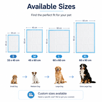 Ventes en gros de coussinets d'entraînement jetables pour animaux de compagnie, super absorbants, anti-fuites, pour chiots, avec surface à séchage rapide, taille personnalisée OEM