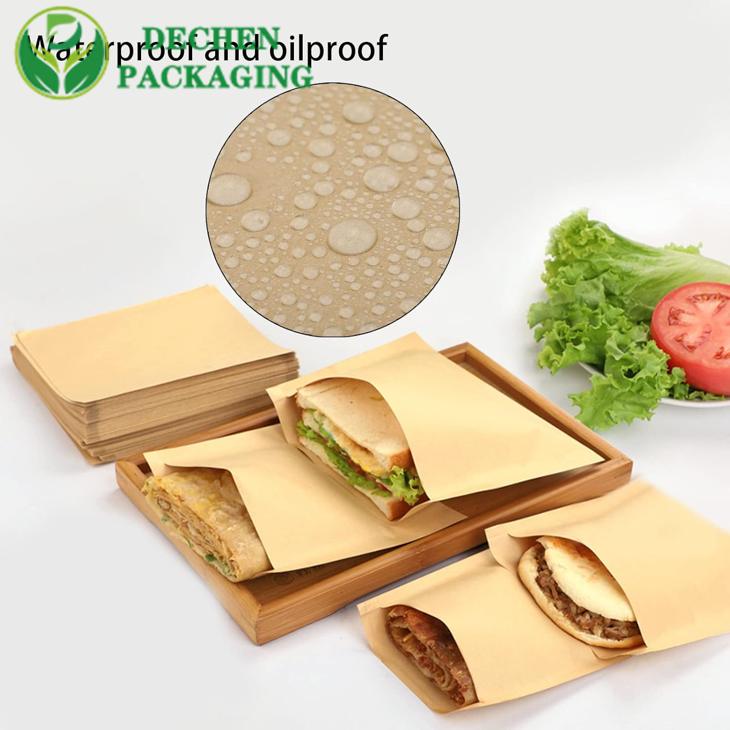 Paper Bags Design Brown Hamburger Paper Bags Fast Food Delivery Bag